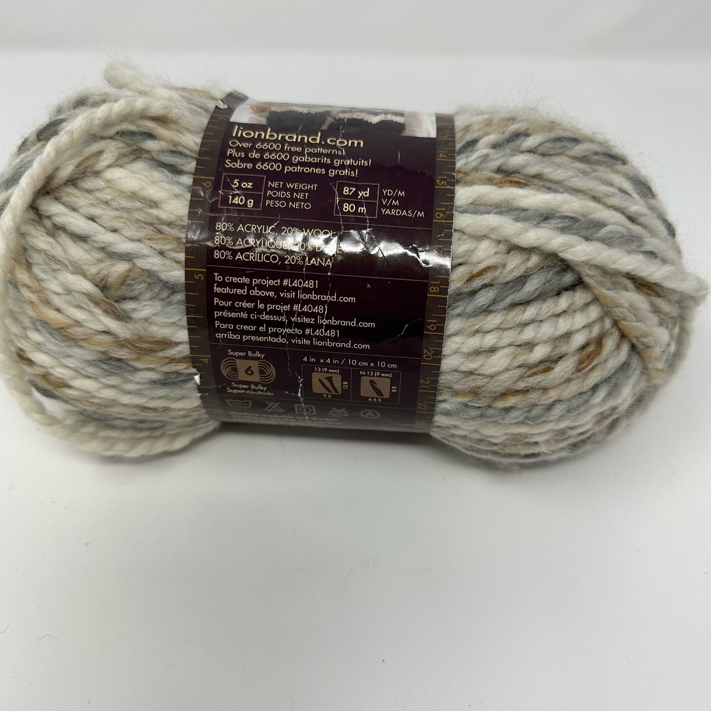 Lion Brand Yarns Wool Ease Thick & Quick Super Bulky Yarn