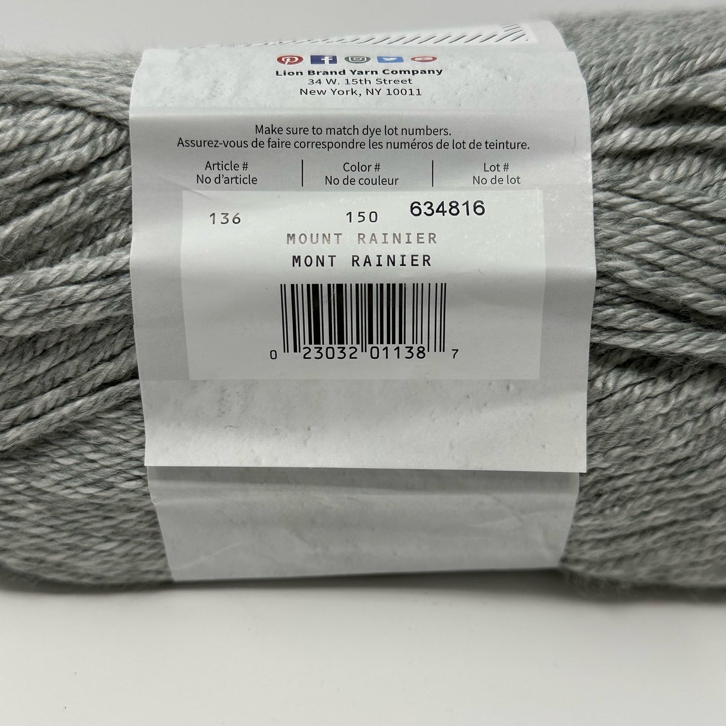 Lion Brand Yarns Heartland Medium Worsted Weight Yarn Acrylic 5 oz 251 yards