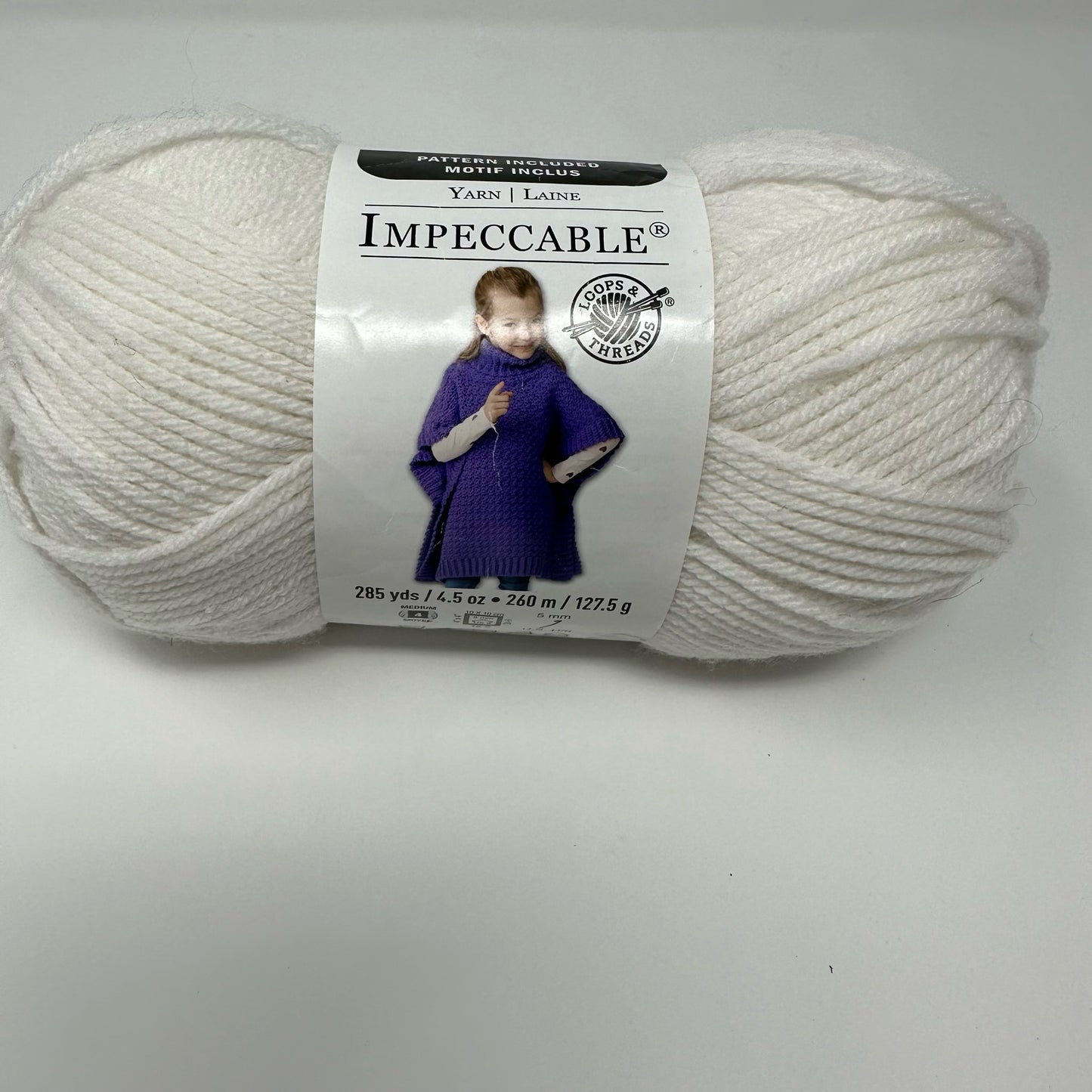 Loops and Threads Yarn IMPECCABLE 285 Yards Medium Acrylic 285 Yds 4.5 oz