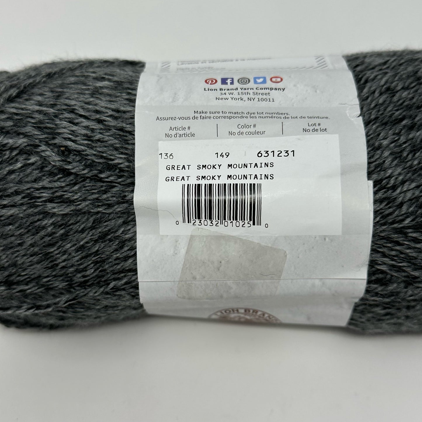 Lion Brand Yarns Heartland Medium Worsted Weight Yarn Acrylic 5 oz 251 yards