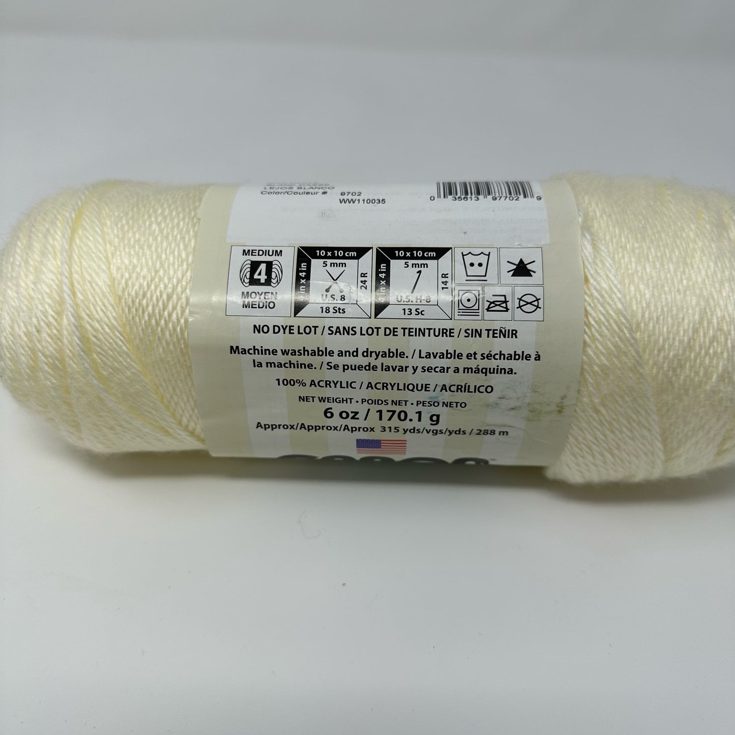 Caron Simply Soft Acrylic Worsted Weight Yarn