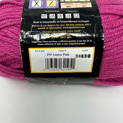 Lion Brand Yarns Wool Ease Medium Worsted Weight Yarn Acrylic 197 Yds 3 oz