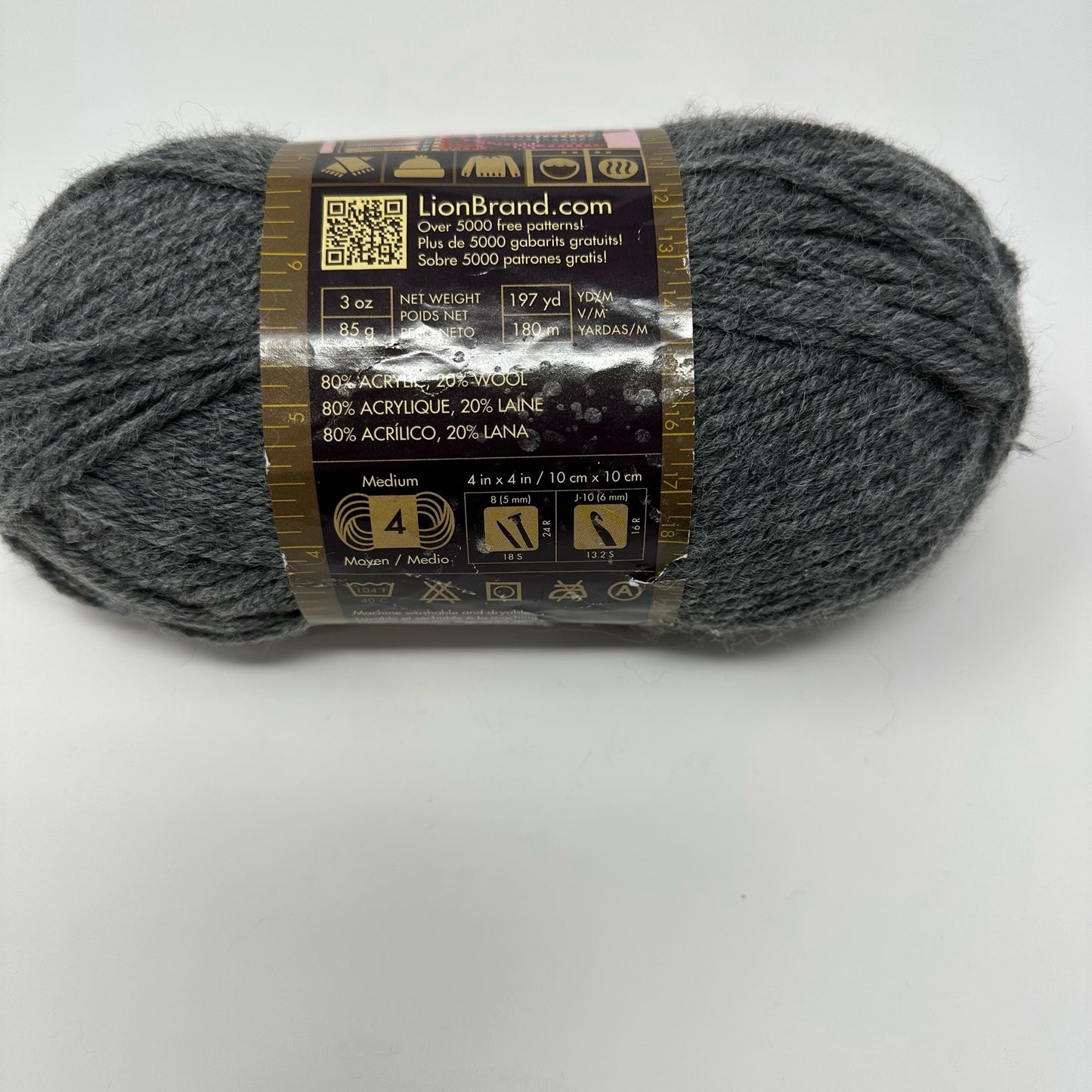 Lion Brand Yarns Wool Ease Medium Worsted Weight Yarn Acrylic 197 Yds 3 oz