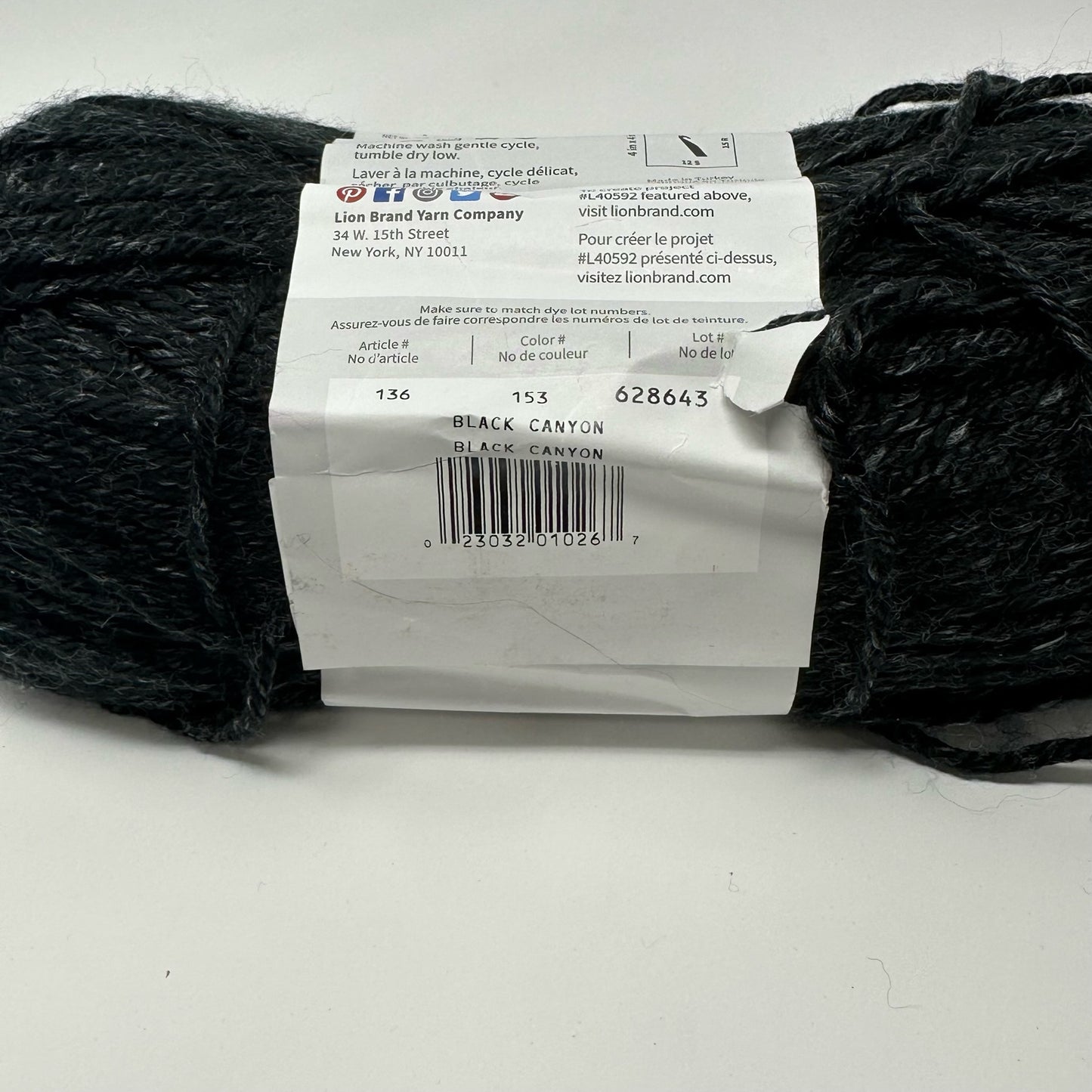 Lion Brand Yarns Heartland Medium Worsted Weight Yarn Acrylic 5 oz 251 yards