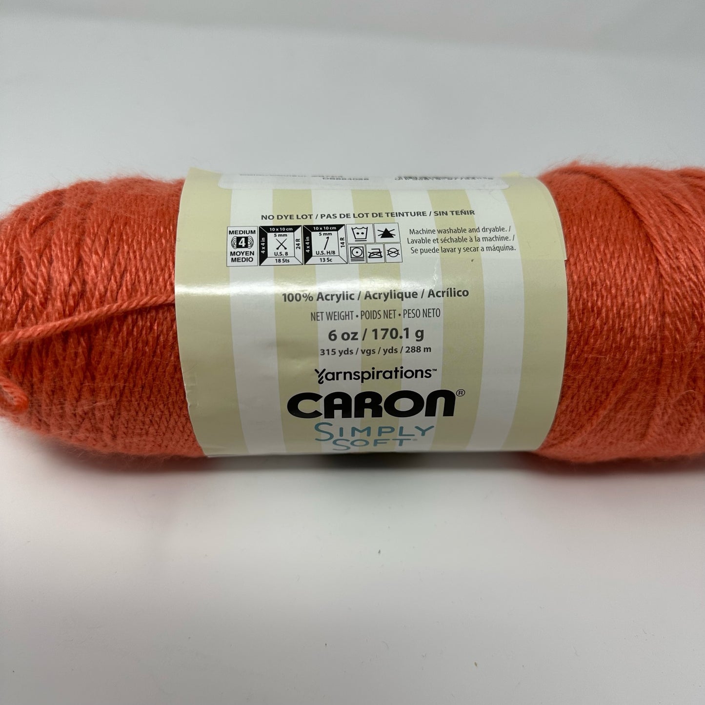 Caron Simply Soft Acrylic Worsted Weight Yarn