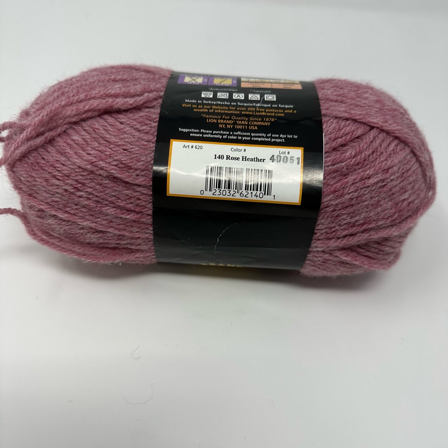 Lion Brand Yarns Wool Ease Medium Worsted Weight Yarn Acrylic 197 Yds 3 oz