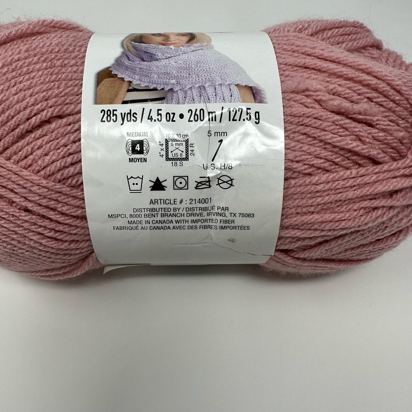 Loops and Threads Yarn IMPECCABLE 285 Yards Medium Acrylic 285 Yds 4.5 oz