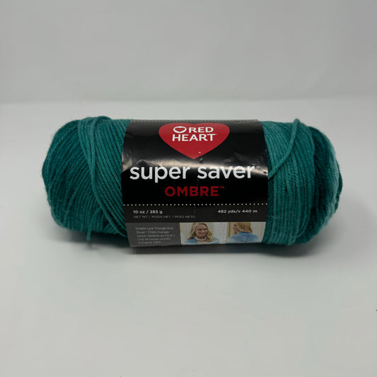 Red Heart Yarn Super Saver Medium Ombre Variegated Acrylic 10 oz 482 Yds