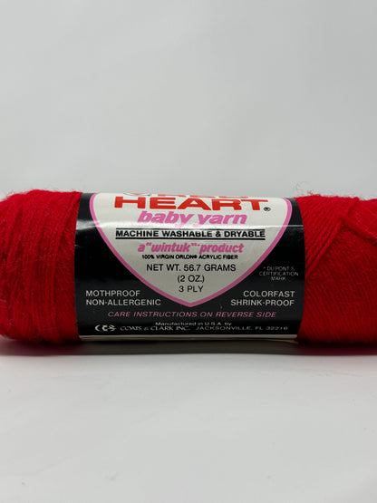 Vintage Red Heart Yarn Acrylic Medium Sport Weight Wintuk 1.5 - 4 oz