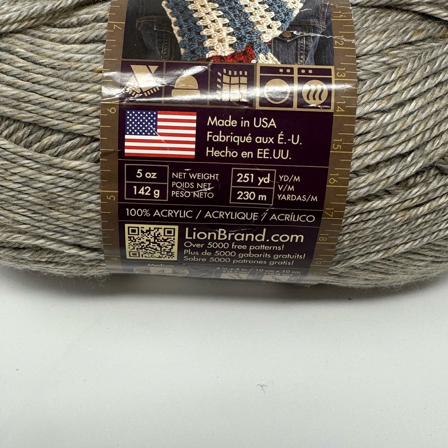 Lion Brand Yarns Heartland Medium Worsted Weight Yarn Acrylic 5 oz 251 yards