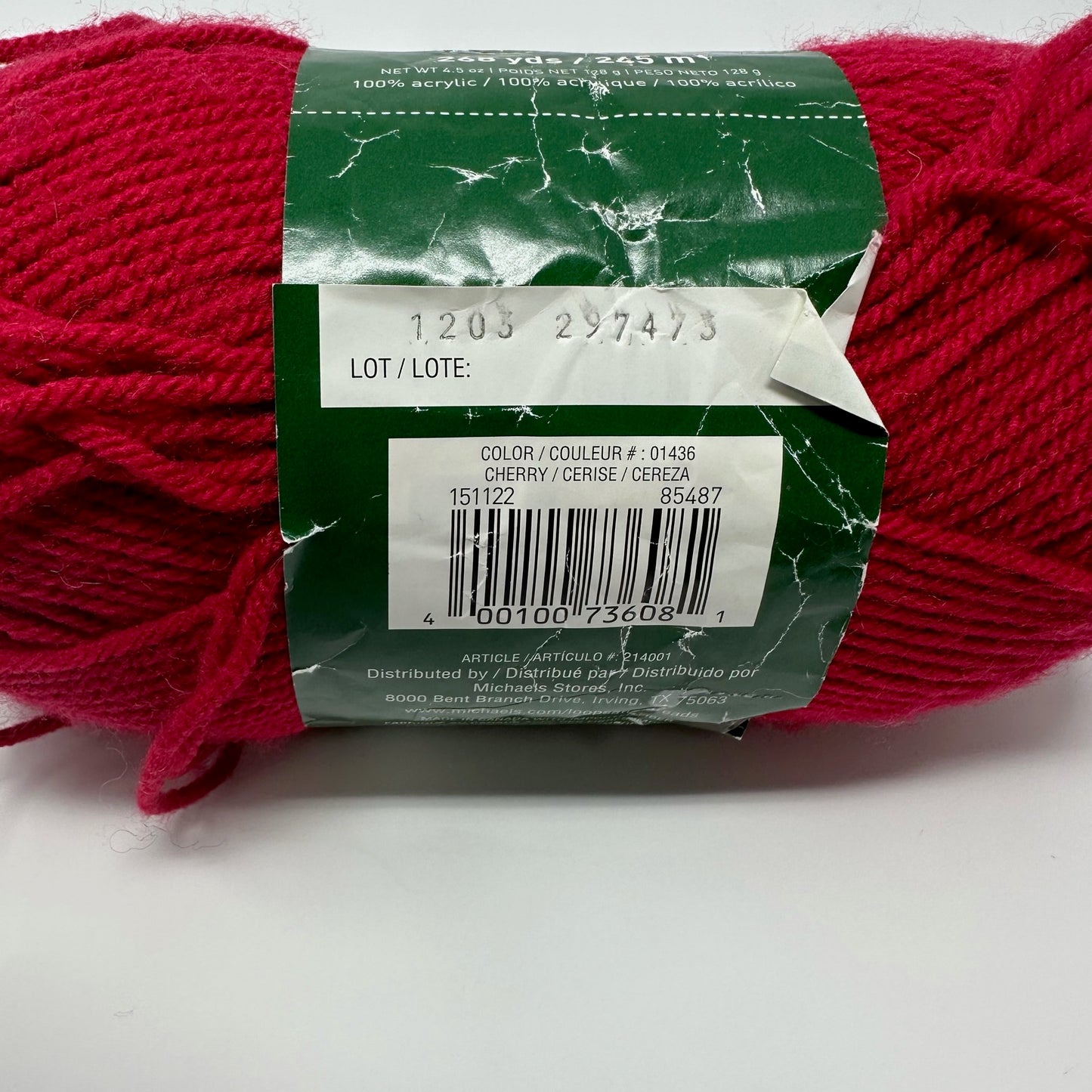 Loops and Threads Yarn IMPECCABLE 285 Yards Medium Acrylic 285 Yds 4.5 oz