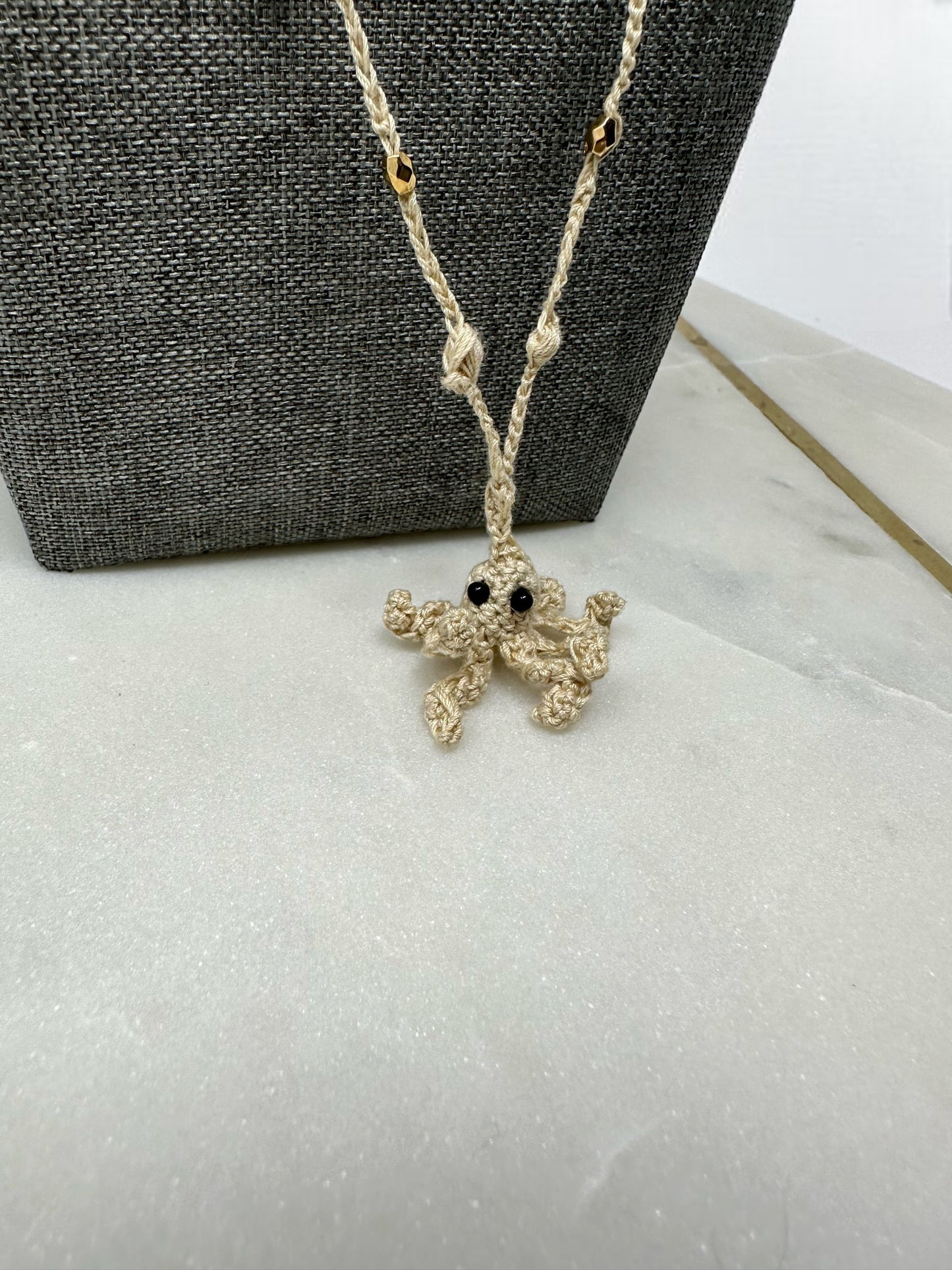 Micro Crochet Boho Octi Necklace