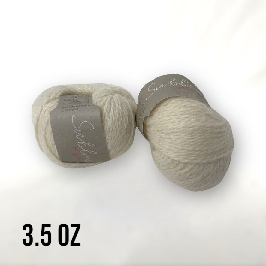 Extra Fine Merino Angora Yarn Blend: Sublime